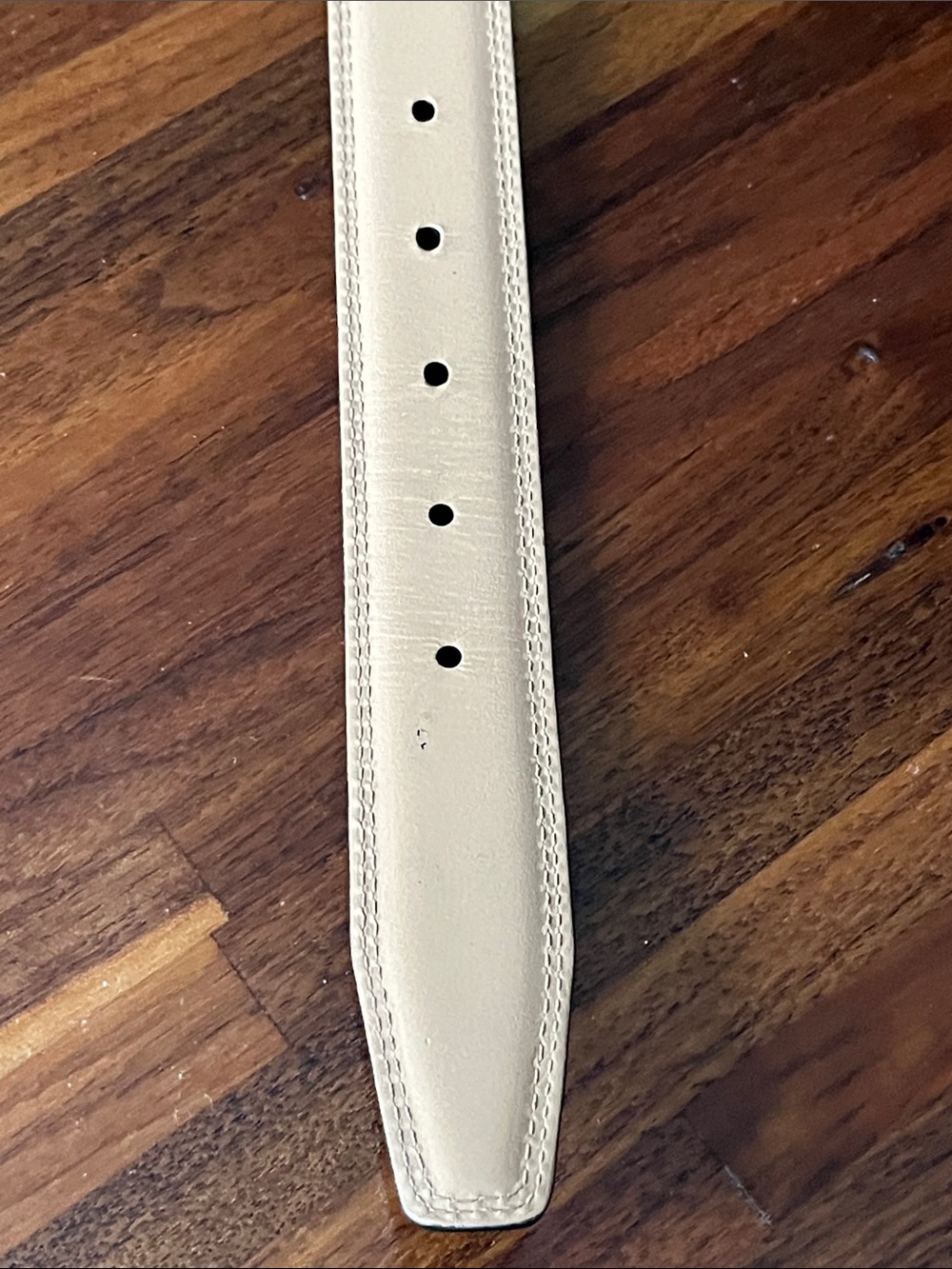 Lands’ End Black Leather Belt Sz 54 60” Long Silver Buckle Big & Tall - Picture 10 of 15
